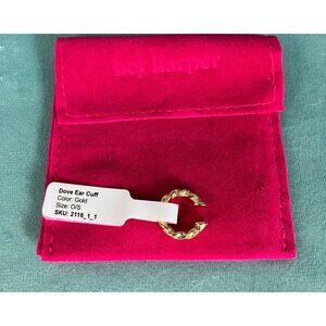 NWT Hey Harper Dove Ear Cuff Gold Tone Waterproof